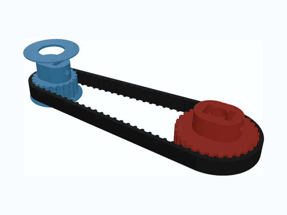 XL 20T & 30T, ¼" & ⅜" Bores, Inch Set Screws: the drive with its belt